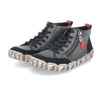 Rieker Halbschuhe - Gr. 42 - Grün - Leder und Synthetik