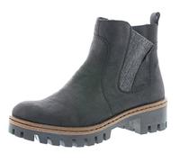 Rieker Herbst/Winter, Damen Chelsea Boots, Schwarz (schwarz/anthrazit 01), 36 EU (3.5 UK)