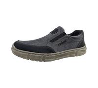 Rieker Halbschuh 04054 – Herren, Grau, Lederimitat, beidseitiger Gummizug, Gr. 41