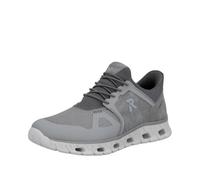 Slip-On Sneaker RIEKER "Ready2GO", Herren, Gr. 44, grau, Lederimitat, Textil, Schuhe Slip-On Sneaker, Schlupfschuh, Freizeitsneaker mit Gummizug und weichem Schaftrand (28679359-44)