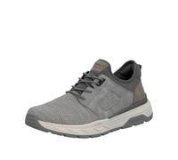 Slip-On Sneaker RIEKER, Herren, Gr. 42, hellgrau, taupe, Lederimitat, Textil, Schuhe, Slipper, Schlupfschuh, Halbschuh, Freizeitsneaker mit Gummizug (90615465-42) hellgrau, taupe