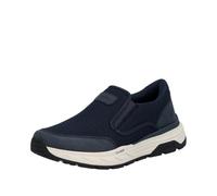 Slip-On Sneaker RIEKER, Herren, Gr. 41, nachtblau, Lederimitat, Textil, unifarben, Schuhe, Slipper, Schlupfschuh, Halbschuh, Freizeitsneaker mit Gummizüge (25843745-41) nachtblau
