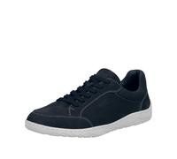 Sneaker RIEKER, Herren, Gr. 45, dunkelblau, Leder, Schuhe Sneaker, Schnürschuh, Halbschuh, Freizeitsneaker mit Reißverschluss (56858540-45) dunkelblau