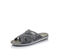 Rieker Herren 21099 Pantoletten, Schwarz Schwarz Anthrazit 01, 41 EU