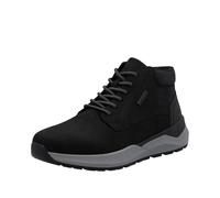 Sneakerboots RIEKER, Herren, Gr. 40, schwarz, Nubukleder, casual, Schuhe, Schnürboots, High Top Sneaker, Stiefelette mit riekerTEX-Membran (17659028-40) schwarz