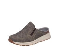 Clog RIEKER, Herren, Gr. 42, braun, Lederimitat, Schuhe Clog, Sommerschuh, Hausschuh mit seitlichen Stretcheinsätzen (54607504-42) braun