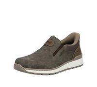 Rieker Slipper Ready2GO B9057 – Slip-on mit Stretcheinsatz, Lederimitat – Herren Braun 42