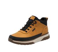 Schnürboots RIEKER, Herren, Gr. 46, ockergelb, schwarz, Lederimitat, Textil, kontrastfarbene Details, sportlich, Schuhe, Outdoorboots, Sneakerboots mit wasserabweisender TEX-Membran (41989319-46) ocke