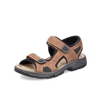 Rieker Herren geschlossene Sandalen 26156, Männer Sandalen,Sommerschuhe,Freizeitschuhe,offene Schuhe,Strandschuhe,braun Kombi (25),45 EU / 10.5 UK