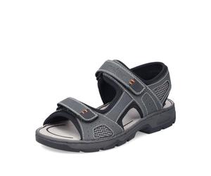 Rieker Herren geschlossene Sandalen 26156, Männer Sandalen,Sommerschuhe,Freizeitschuhe,offene Schuhe,Strandschuhe,grau (47),45 EU / 10.5 UK