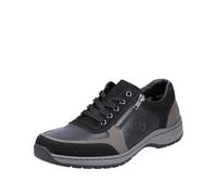 Rieker Herren Schnürhalbschuhe, Black Graphite Black 03322 00, 42 EU