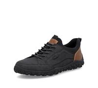 Slip-On Sneaker RIEKER, Herren, Gr. 40, schwarz, Lederimitat, Schuhe, Outdoorschuh, Freizeitschuh, Halbschuh, Slipper mit Profilsohle (78103255-40) schwarz