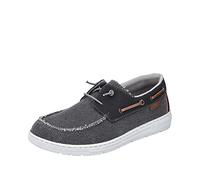 Rieker Herren Canvas Slipper schwarz