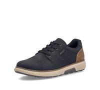 Sneaker RIEKER, Herren, Gr. 46, schwarz, Lederimitat, Schuhe Sneaker, Halbschuh, Schnürschuh, Casual Sneaker mit weichem Schaftrand, TEX (95706127-46) schwarz