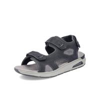 Rieker Herren Klassische Sandalen 29151, Männer Sandalen,Sommerschuhe,Freizeitschuhe,offene Schuhe,Strandschuhe,schwarz (00),44 EU / 9.5 UK