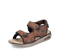 Rieker Herren Klassische Sandalen 29151, Männer Sandalen,Sommerschuhe,Freizeitschuhe,offene Schuhe,Strandschuhe,braun (24),47 EU / 12 UK