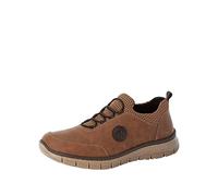Slipper RIEKER Gr. 41, braun Herren Schuhe Stoffschuhe mit Gummizug (71046662-41)