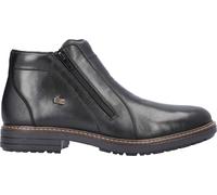 Rieker Herren Kurzstiefel Schwarz, Herren, Größe: 46, Material: Glattleder/Textil
