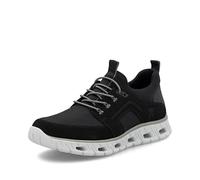 Slip-On Sneaker RIEKER SPORT, Herren, Gr. 45, schwarz, Lederimitat, Textil, unifarben, Schuhe, Freizeitschuh, Halbschuh, Slipper mit Anziehlaschen (36063802-45) schwarz