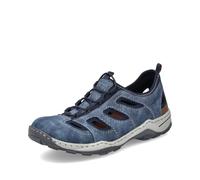 Rieker Herren Low-Top Sneaker 08065, Männer Halbschuhe,Freizeitschuhe,Turnschuhe,Laufschuhe,straßenschuhe,Strassenschuhe,blau (17),43 EU / 9 UK