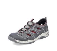 Rieker Herren Low-Top Sneaker 08065, Männer Halbschuhe,Strassenschuhe,Sportschuhe,Freizeitschuhe,Turnschuhe,Laufschuhe,grau (46),43 EU / 9 UK