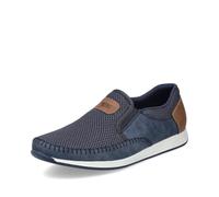 Rieker Herren Low-Top Sneaker 11954, Männer Halbschuhe,Strassenschuhe,Sportschuhe,Freizeitschuhe,Turnschuhe,Laufschuhe,blau (14),45 EU / 10.5 UK