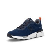 Rieker Herren Low-Top Sneaker U1404, Männer Halbschuhe, lose Einlage,Freizeitschuhe,Laufschuhe,straßenschuhe,Strassenschuhe,blau (14),42 EU / 8 UK