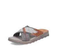 Rieker Herren Pantoletten 21695, Männer Slipper,Backless Slipper,Mules,Gartenschuhe,Sommerschuhe,sommerclogs,Sandalen,grau Kombi (45),41 EU / 7.5 UK