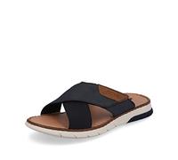 Rieker Herren Pantoletten 25283, Männer Slipper,Sandalen,Freizeitschuhe,Schlupfschuhe,schluepfschuhe,Slipper,Slides,Slip-ons,blau (14),45 EU / 10.5 UK