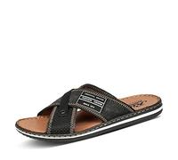 Rieker Herren Pantoletten, Schwarz Schwarz Anthrazit 01, 41 EU