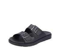 Rieker Herren Pantolette Nero-Schwarz schwarz42