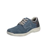 Schnürschuh RIEKER Gr. 43, blau (jeansblau) Herren Schuhe Stoffschuhe mit Ziernaht, Freizeitschuh, Halbschuh, Schnürschuh (98292746-43)