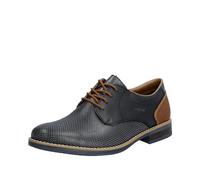 Schnürschuh RIEKER Gr. 41, bunt (dunkelblau, braun) Herren Schuhe Business mit gepolsterter Lederinnensohle (48626145-41)