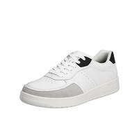 Rieker Herren Halbschuhe B7806 Weiß-Schwarz Größe 42