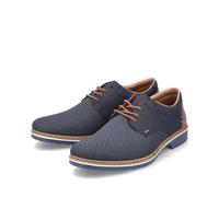 Schnürschuh RIEKER Gr. 42, bunt (dunkelblau, braun) Herren Schuhe Halbschuhe Schnürschuhe mit modischer Perforation (29175707-42)