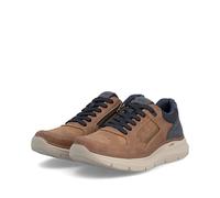 Rieker Herren-Schnürhalbschuh Braun-Blau-Beige 42