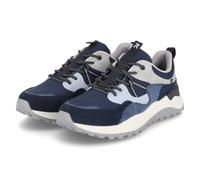 Rieker Slip-On Sneaker Castello Textil-Lederimitat mit Soft-Einlage dunkelblau/grau Herren Gr. 41