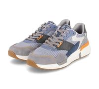 Rieker Herren Low Sneaker Blau Leder und Synthetik Größe 43