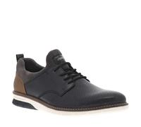 Rieker Herren Schnürhalbschuhe 14450, Herren Businessschuhe, herausnehmbare Einlegesohle, blau, 46 EU