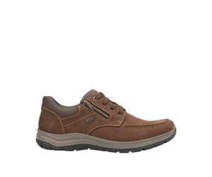 Rieker Herren Schnürschuhe Braun, Herren, Größe: 45, Material: Leder/Synthetik