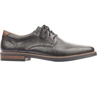Rieker Herren Schnürschuhe Schwarz, Herren, Größe: 43, Material: Kunstleder/Textil