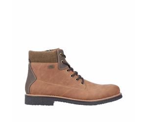 Rieker Herren Schnürstiefel Braun, Herren, Größe: 40, Material: Kunstleder/Textil