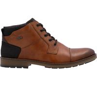 Rieker Herren Schnürstiefel Braun, Herren, Größe: 41, Material: Glattleder/Textil