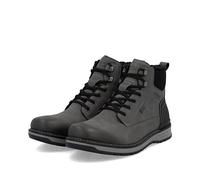 Rieker Herren-Schnürstiefel gefüttert Grau-Schwarz 42