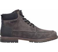 Schnürstiefelette RIEKER "Rieker Stiefelette Leder", Herren, Gr. 40, grau (asphalt), Leder, casual, Schuhe (25962125-40) asphalt