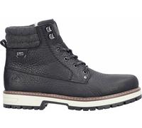 Rieker Herren Schnürstiefel Schwarz, Herren, Größe: 43, Material: Glattleder/Textil