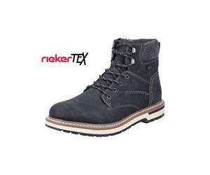 Rieker - Herren Schnürstiefel schwarz TEX schwarz/granit - Gr. - EU 45