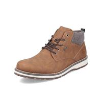Rieker Herren Schnürstiefeletten 38419, Männer Stiefeletten, wasserabweisend, riekerTEX,halbstiefel,Kurzstiefel,braun (24),46 EU / 11 UK