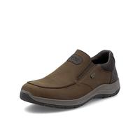 Rieker Slipper 03651 Herren, Nubukleder/Lederimitat, riekerTEX, lose Einlage, Braun Gr. 47