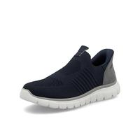 Rieker Herren Slip-On Sneaker B6659, Männer Halbschuhe,Freizeitschuhe,Turnschuhe,Laufschuhe,straßenschuhe,Strassenschuhe,blau (15),45 EU / 10.5 UK